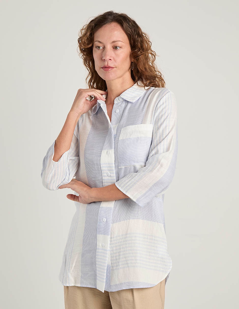 Blusa manga 3/4 para mujer Blusa manga 3/4 para mujer
