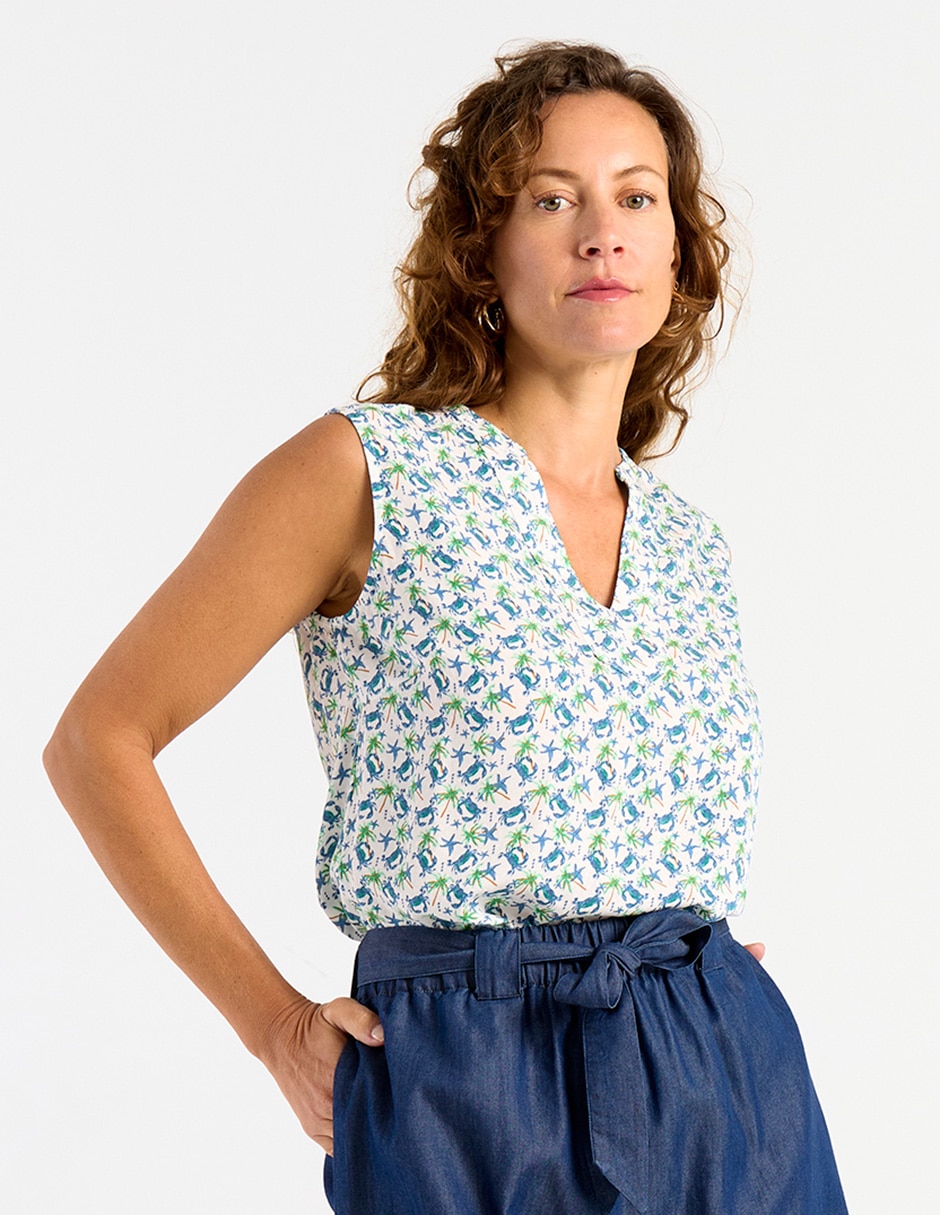 Blusa sin manga para mujer Blusa sin manga para mujer