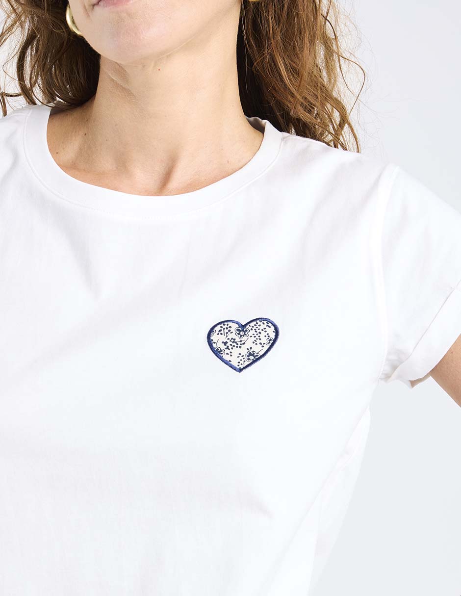 Playera manga corta cuello redondo para mujer 4