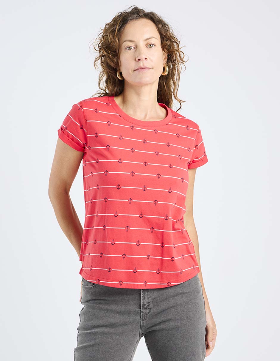 Playera manga corta cuello redondo para mujer Playera manga corta cuello redondo para mujer