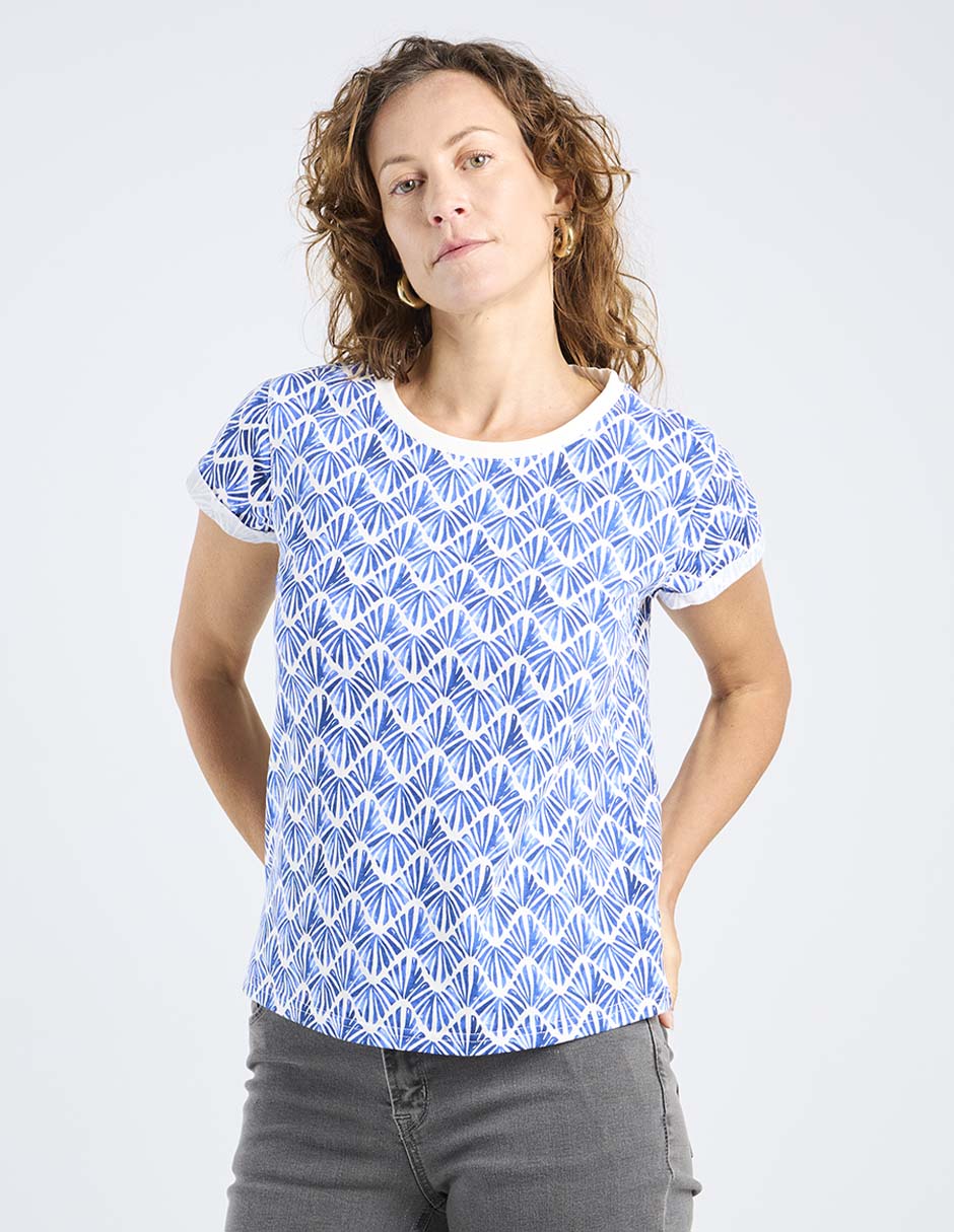 Playera manga corta cuello redondo para mujer Playera manga corta cuello redondo para mujer