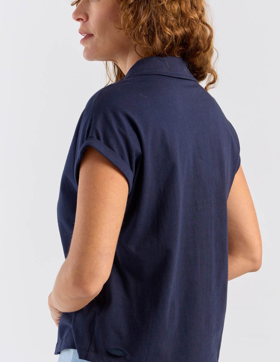 Blusa manga corta para mujer 5
