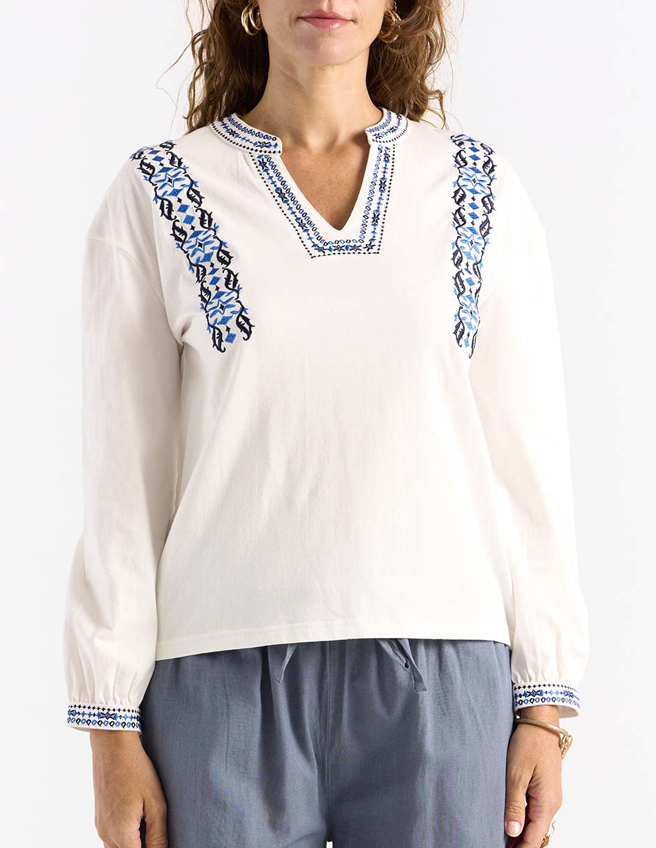 Blusa manga larga para mujer 4