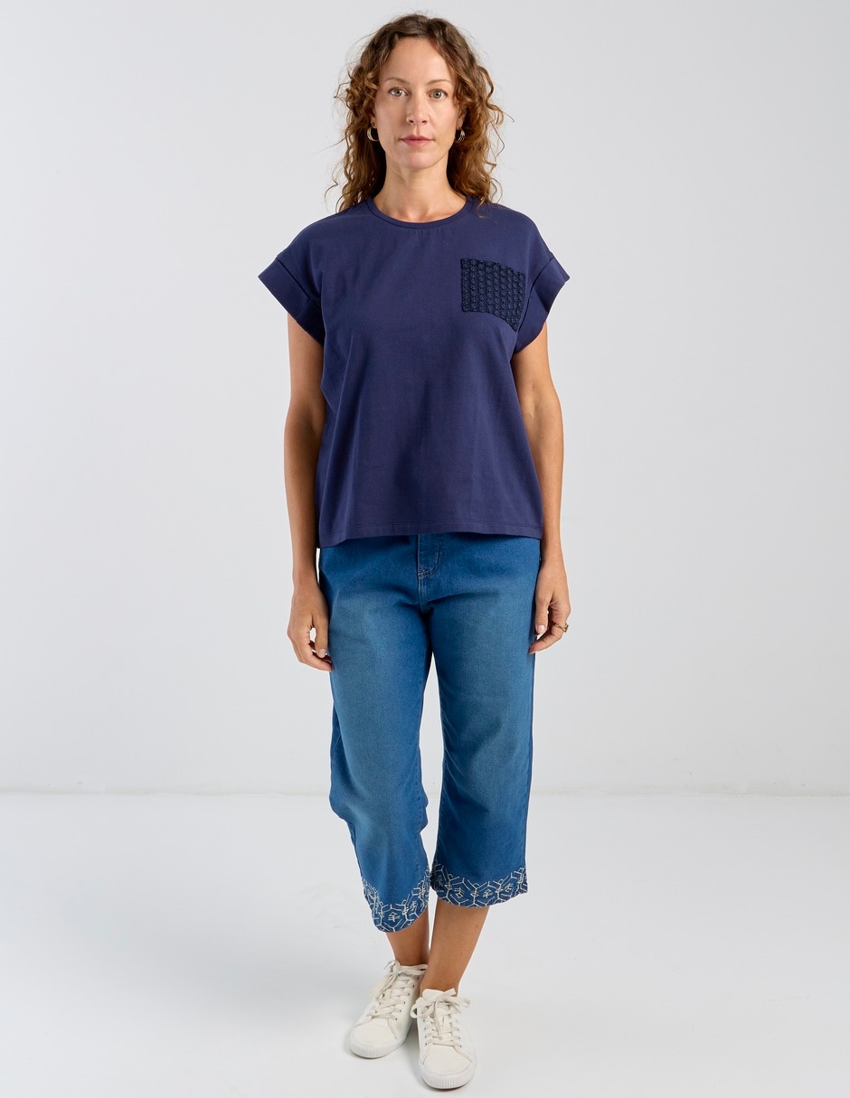 PLAYERA WKMR26678-06, CH, AZUL MARINO