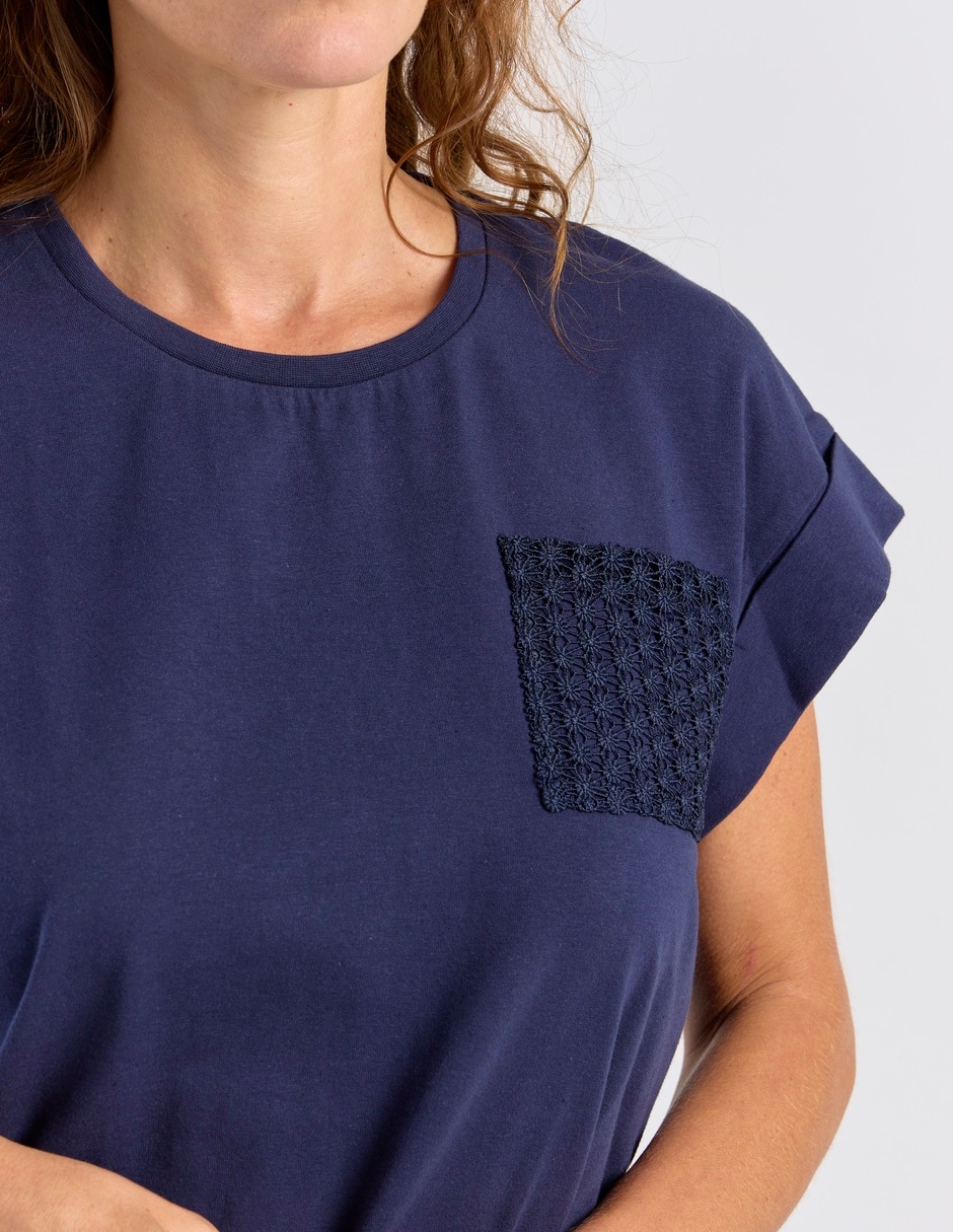 PLAYERA WKMR26678-06, CH, AZUL MARINO