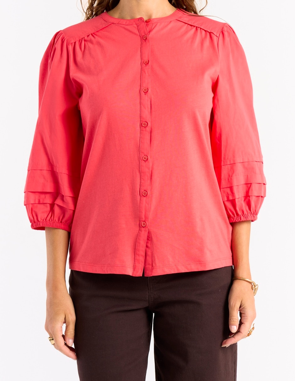 Blusa manga larga para mujer 4