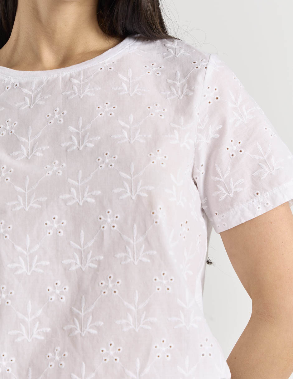Blusa manga corta para mujer 4