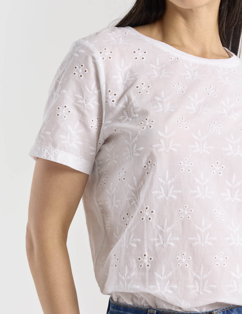 Blusa manga corta para mujer 5