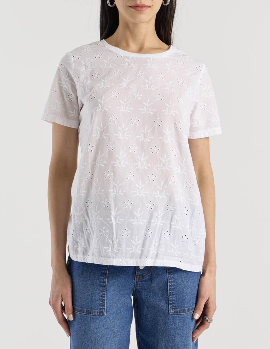 Blusa manga corta para mujer 7
