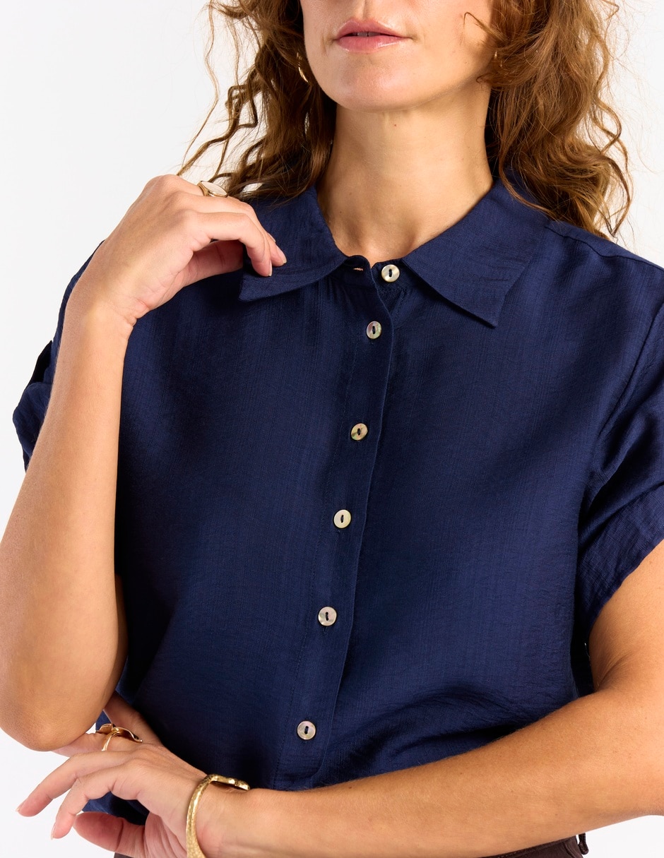 Blusa manga corta para mujer 5