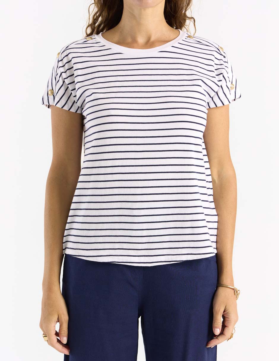 Playera manga corta cuello redondo para mujer 4