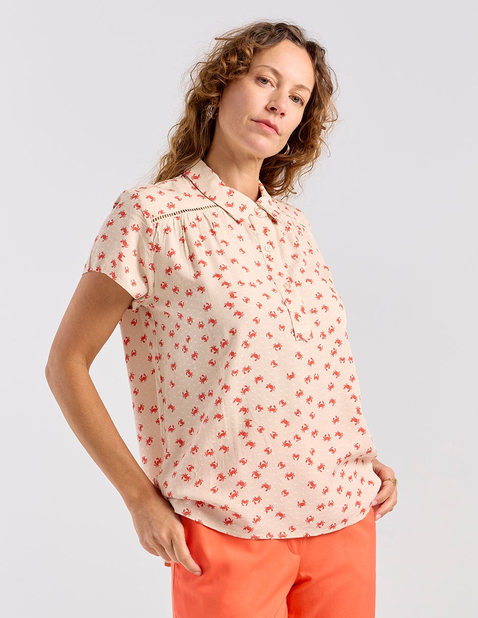 Blusa manga corta para mujer 2