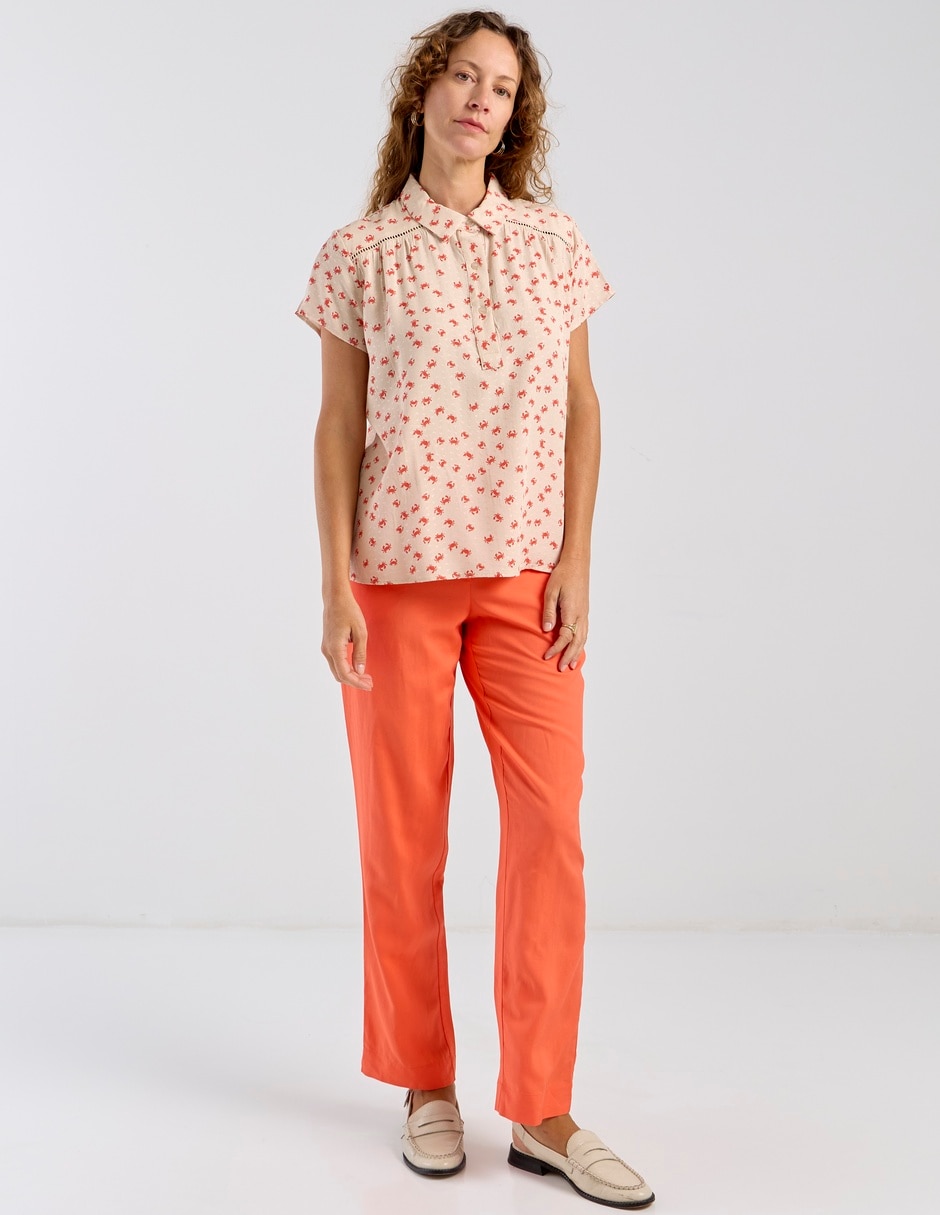 Blusa manga corta para mujer 3