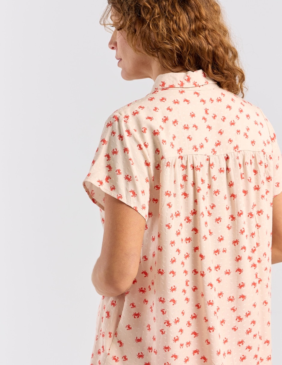 Blusa manga corta para mujer 5