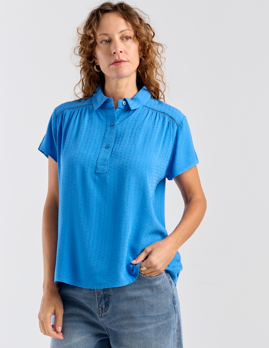 Blusa Weekend manga corta para mujer