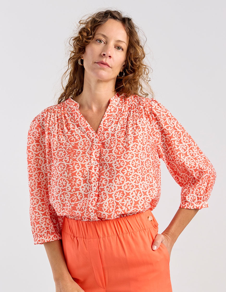 Blusa manga 3/4 para mujer
