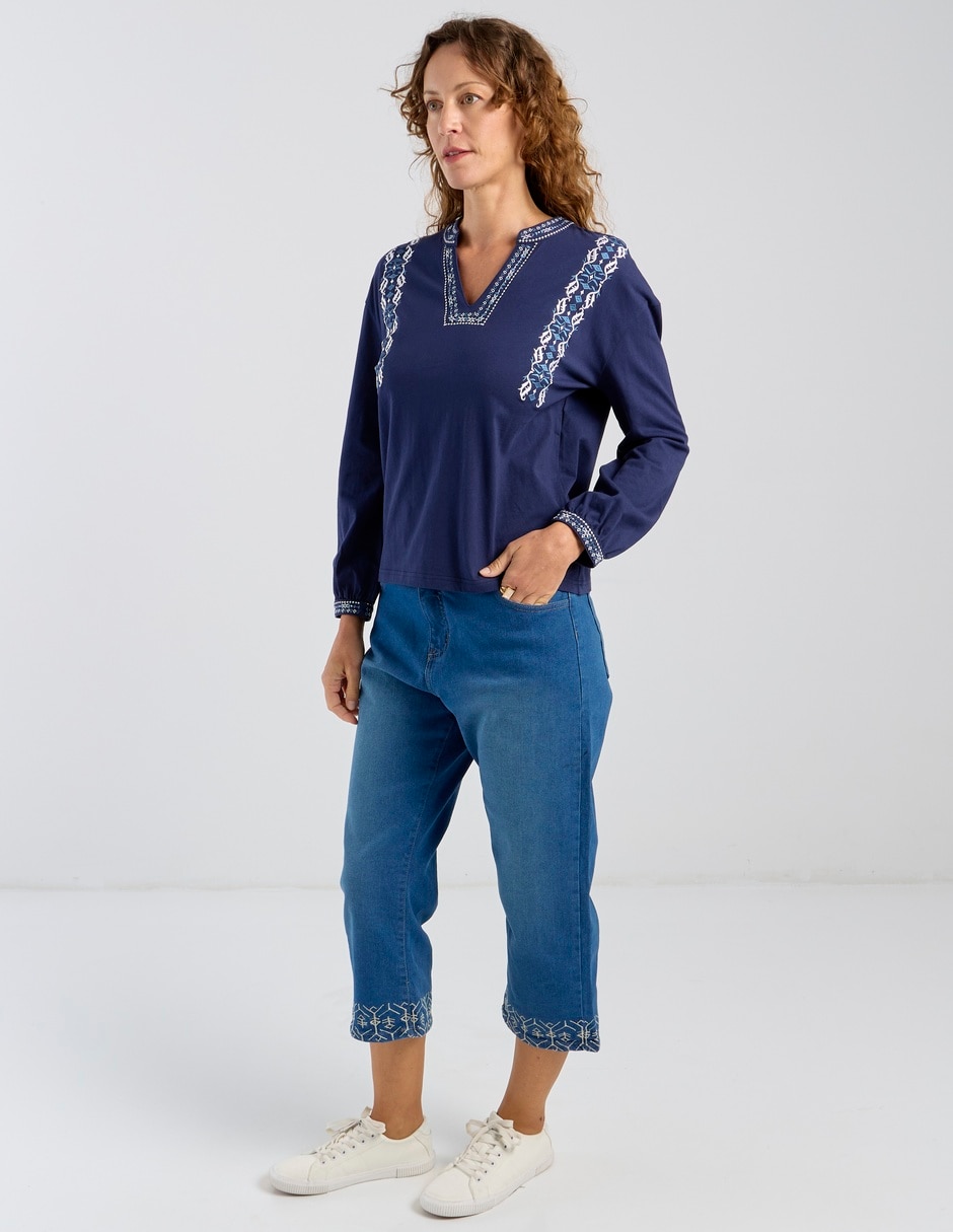 Blusa manga larga para mujer 3