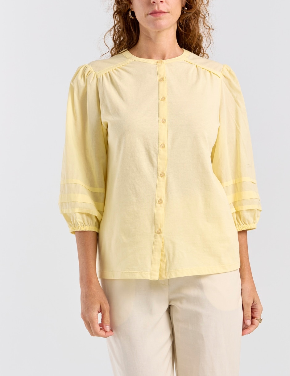 Blusa manga 3/4 para mujer 7
