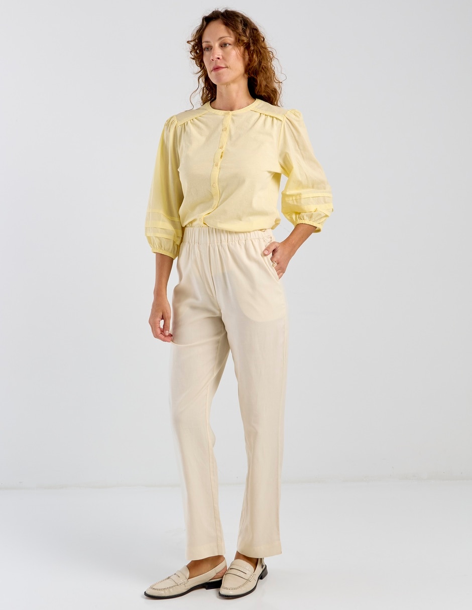Pantalón relaxed wide leg para mujer Pantalón relaxed wide leg para mujer