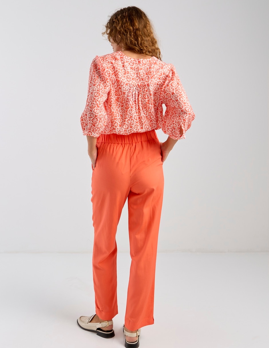 Pantalón relaxed wide leg para mujer 6