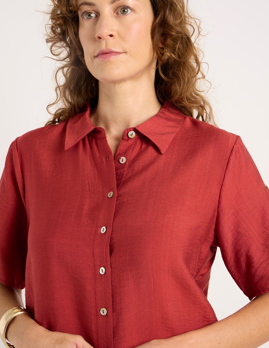 Blusa manga corta para mujer 4