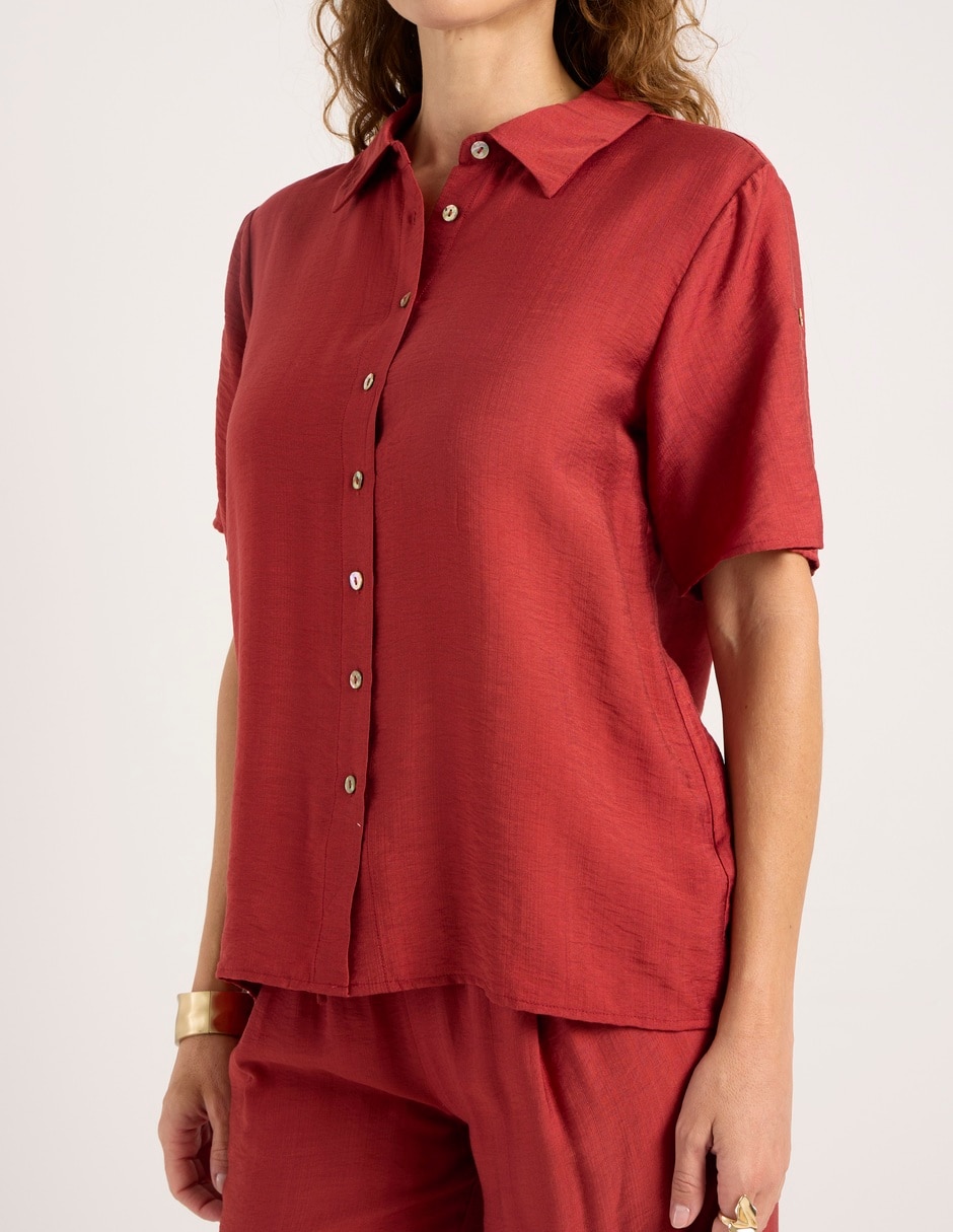 Blusa manga corta para mujer 7