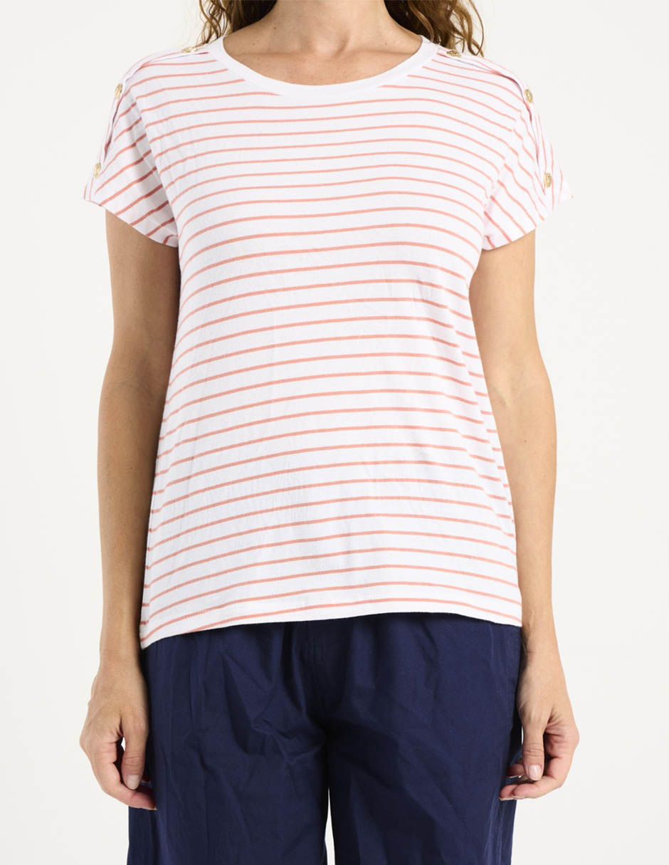 Playera manga corta Weekend cuello redondo para mujer