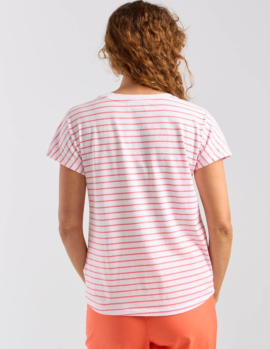 Playera manga corta cuello redondo para mujer 6