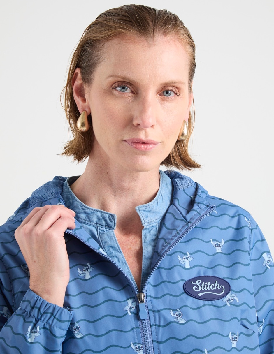 Chamarra rompevientos Stitch para mujer 4