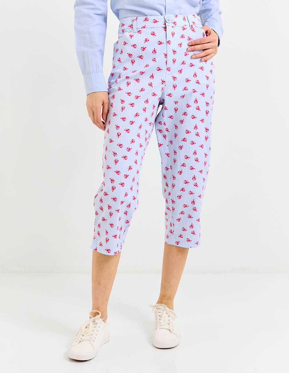 Pantalón capri slim para mujer Pantalón capri slim para mujer