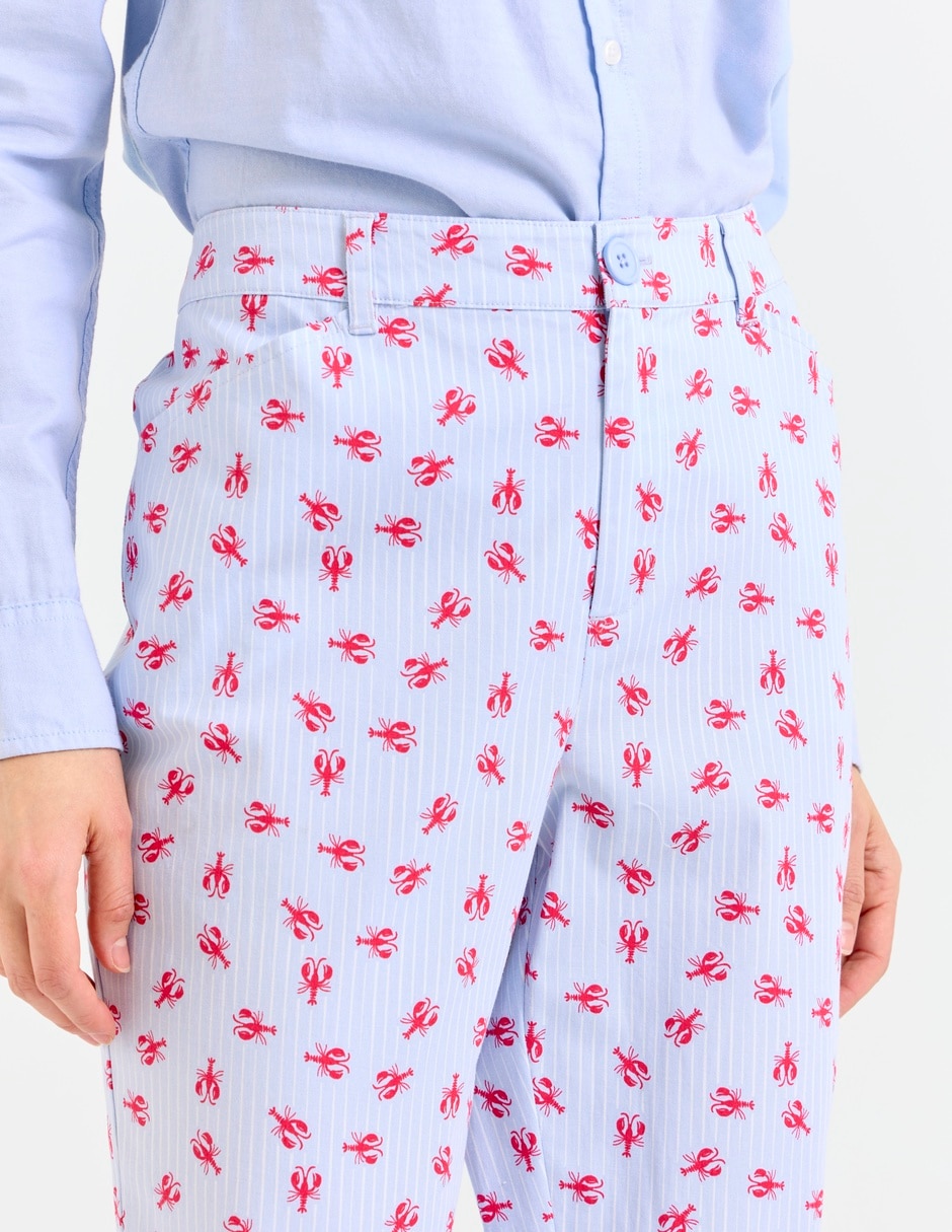 Pantalón capri slim para mujer 4