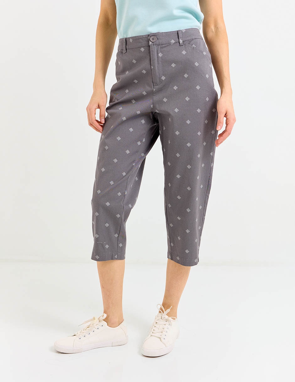 Pantalón capri slim para mujer Pantalón capri slim para mujer