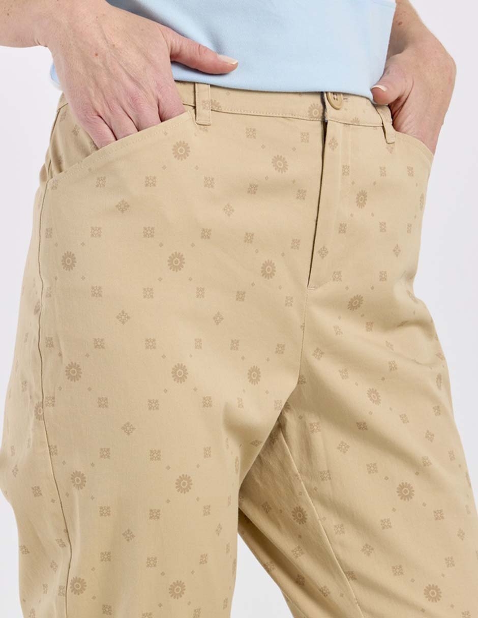 Pantalón capri slim para mujer 4