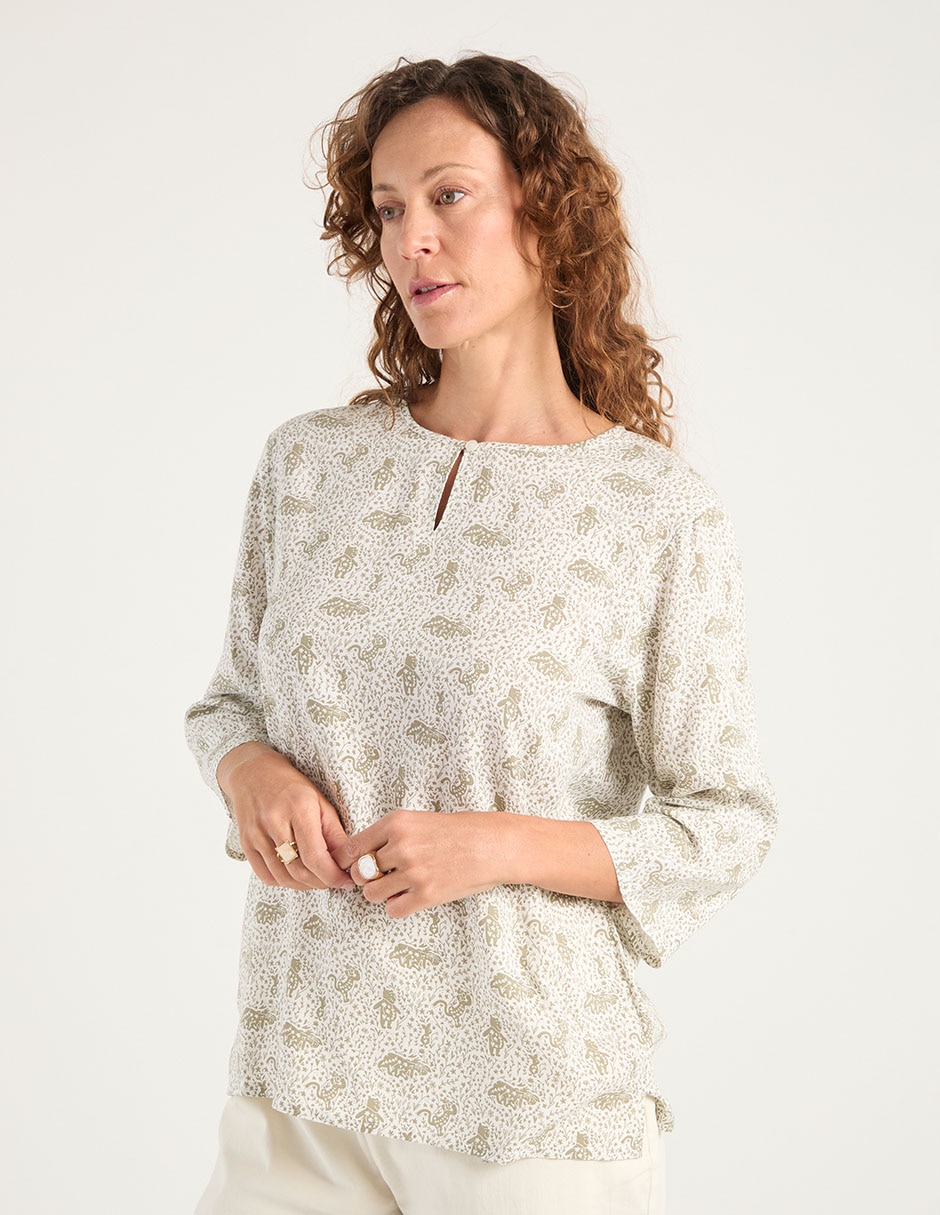 Blusa manga 3/4 para mujer Blusa manga 3/4 para mujer