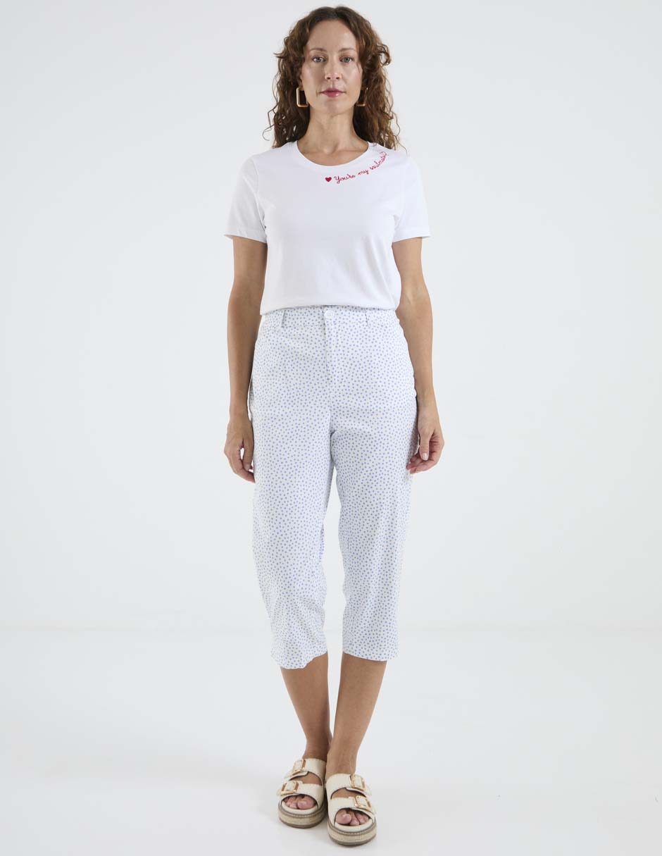 Pantalón capri slim para mujer 3