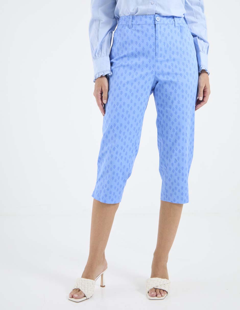 Pantalón capri slim para mujer