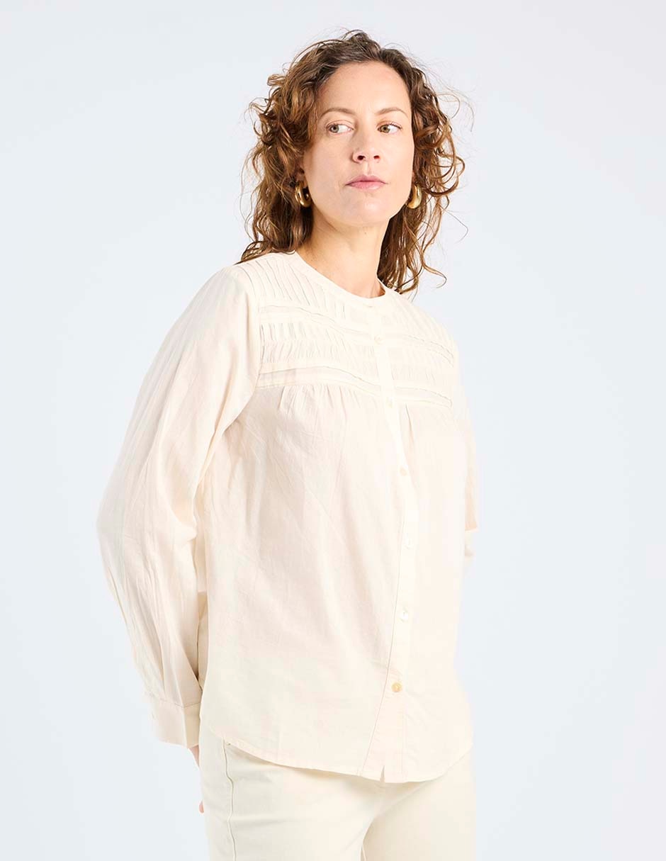 Blusa manga larga para mujer