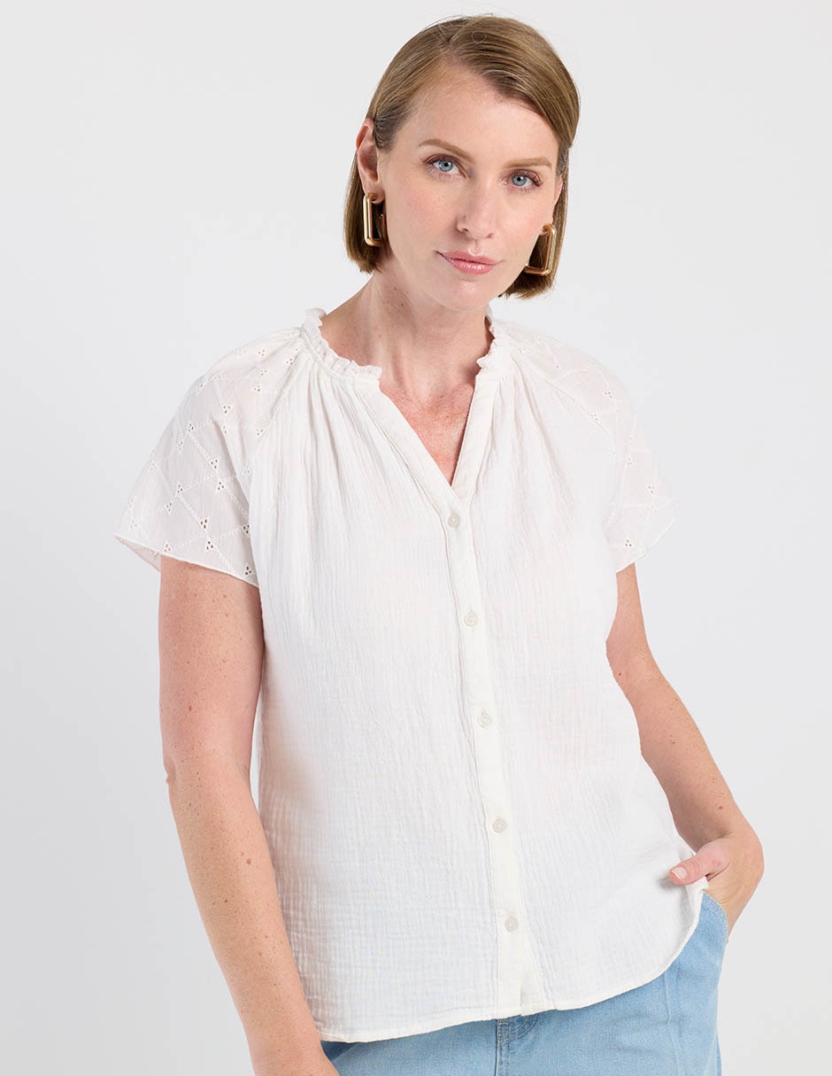 Blusa manga corta para mujer Blusa manga corta para mujer
