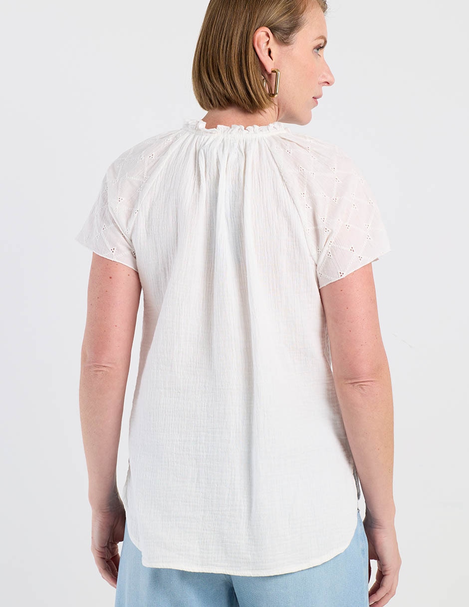 Blusa manga corta para mujer 6