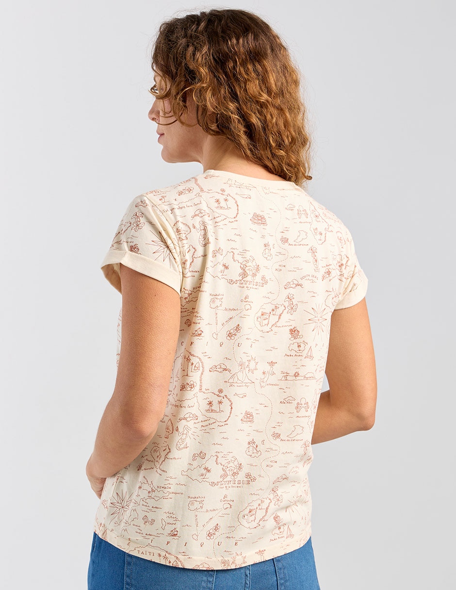 Playera cuello redondo para mujer 5