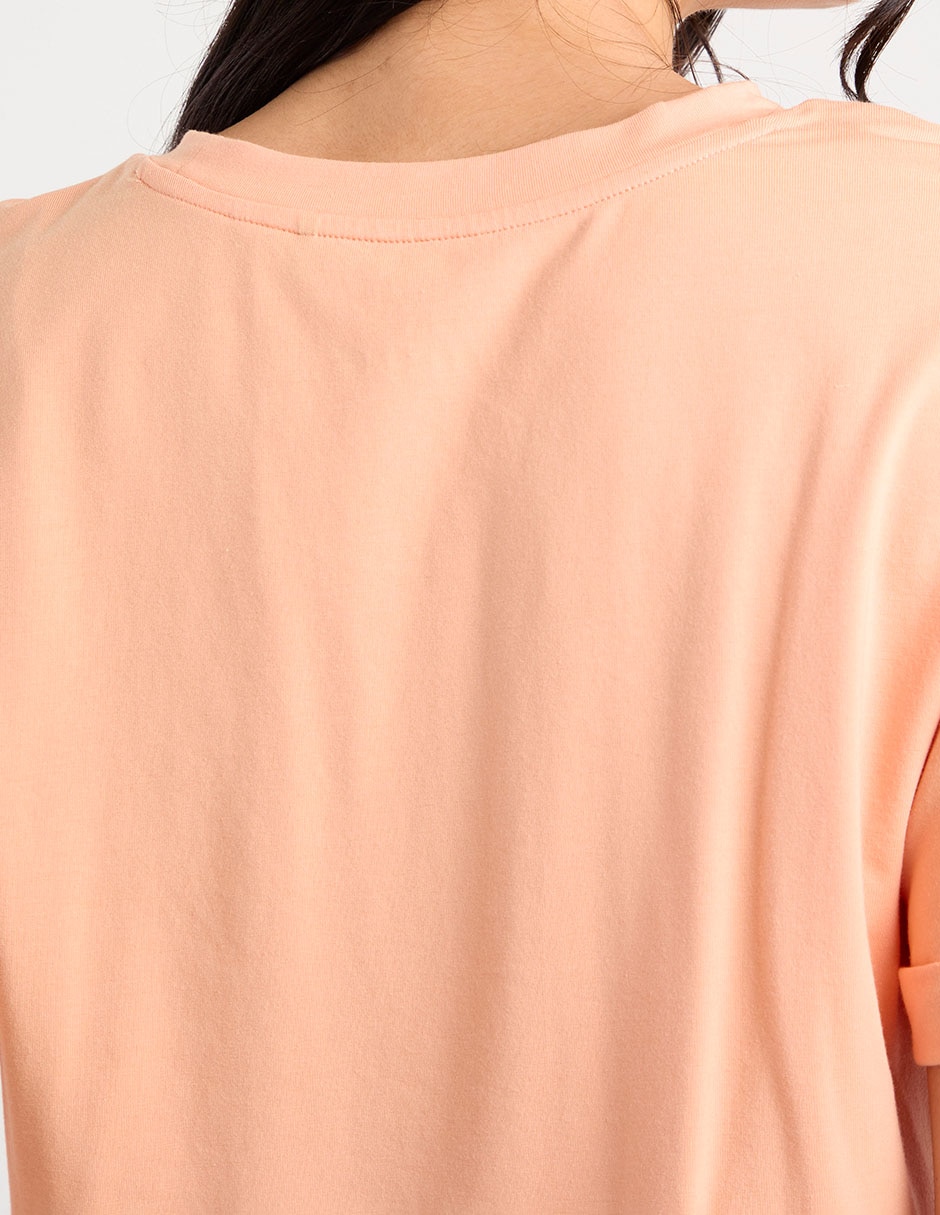Playera manga corta cuello redondo para mujer 5