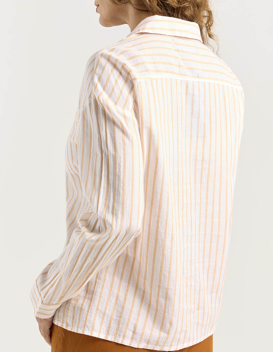 Blusa camisera manga larga para mujer 5