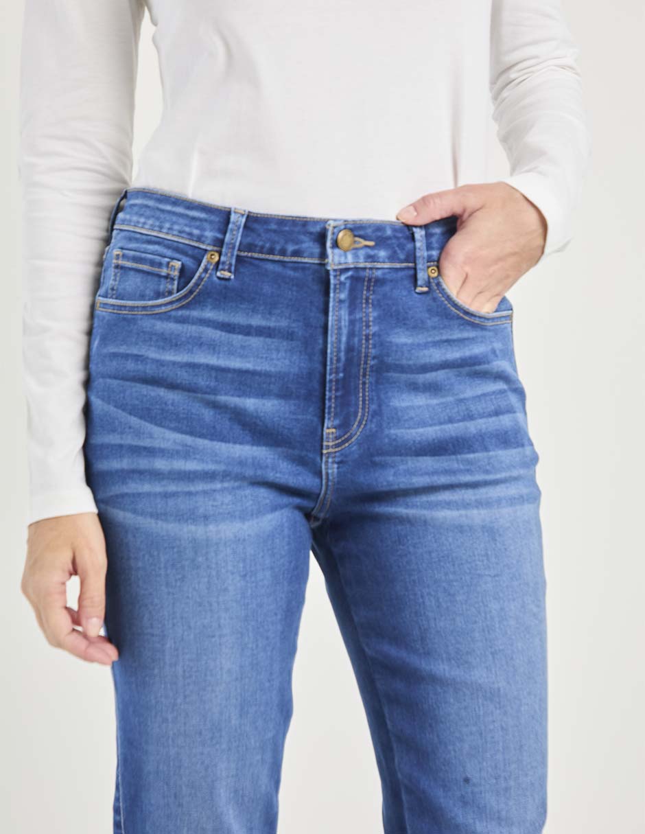 Jeans straight para mujer 4