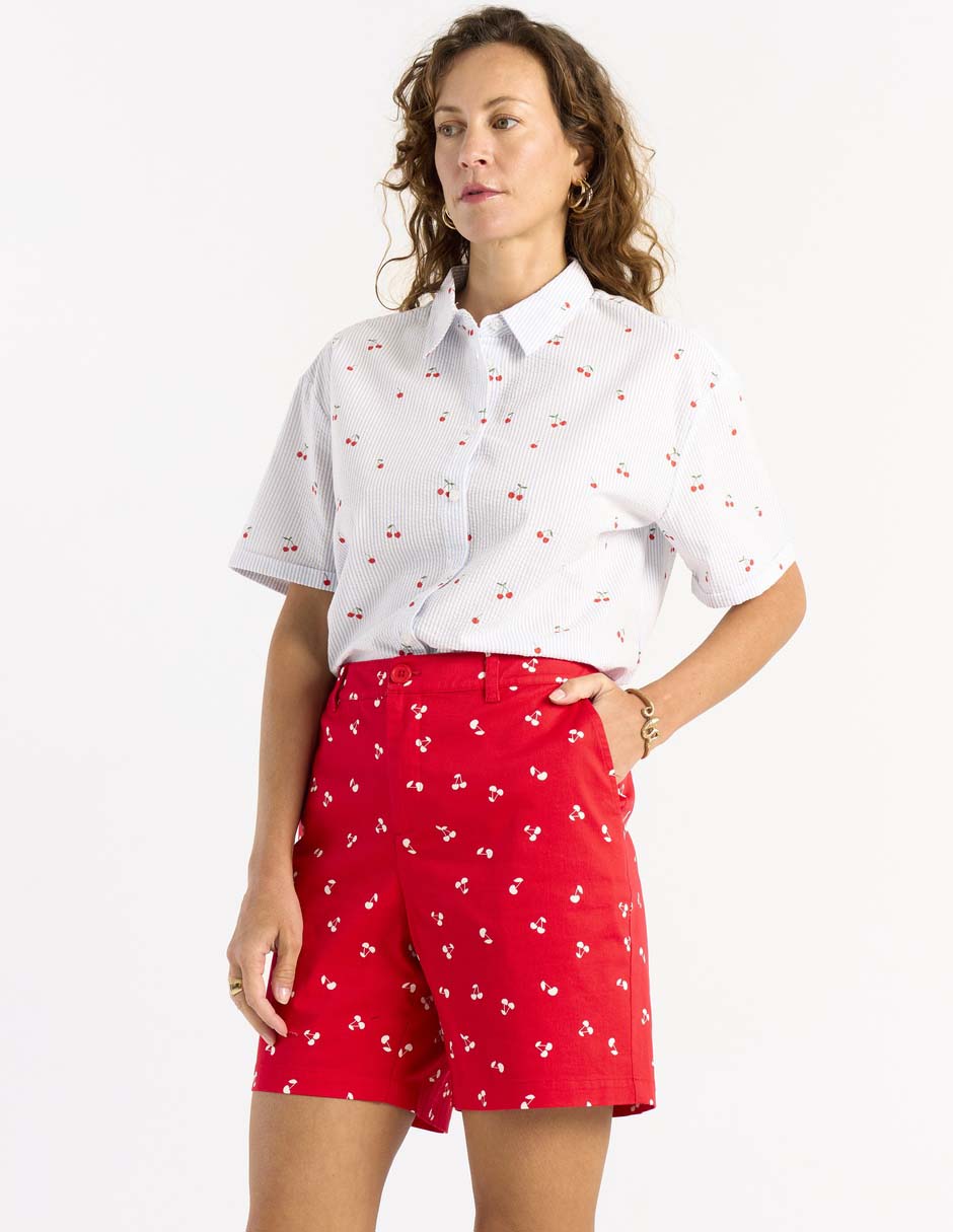 Blusa manga corta para mujer