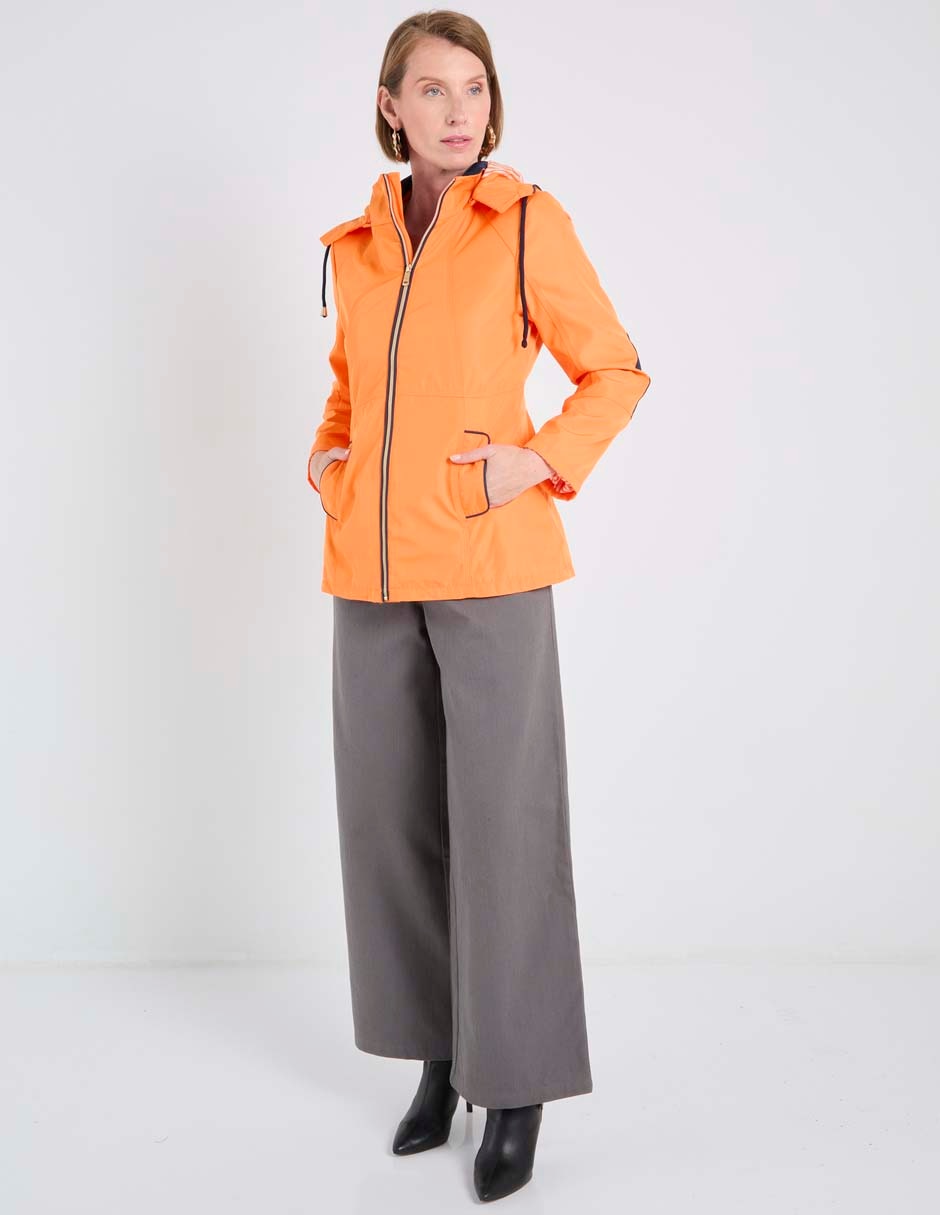 CHAMARRA WEEKEND, M, NARANJA LISO CON C