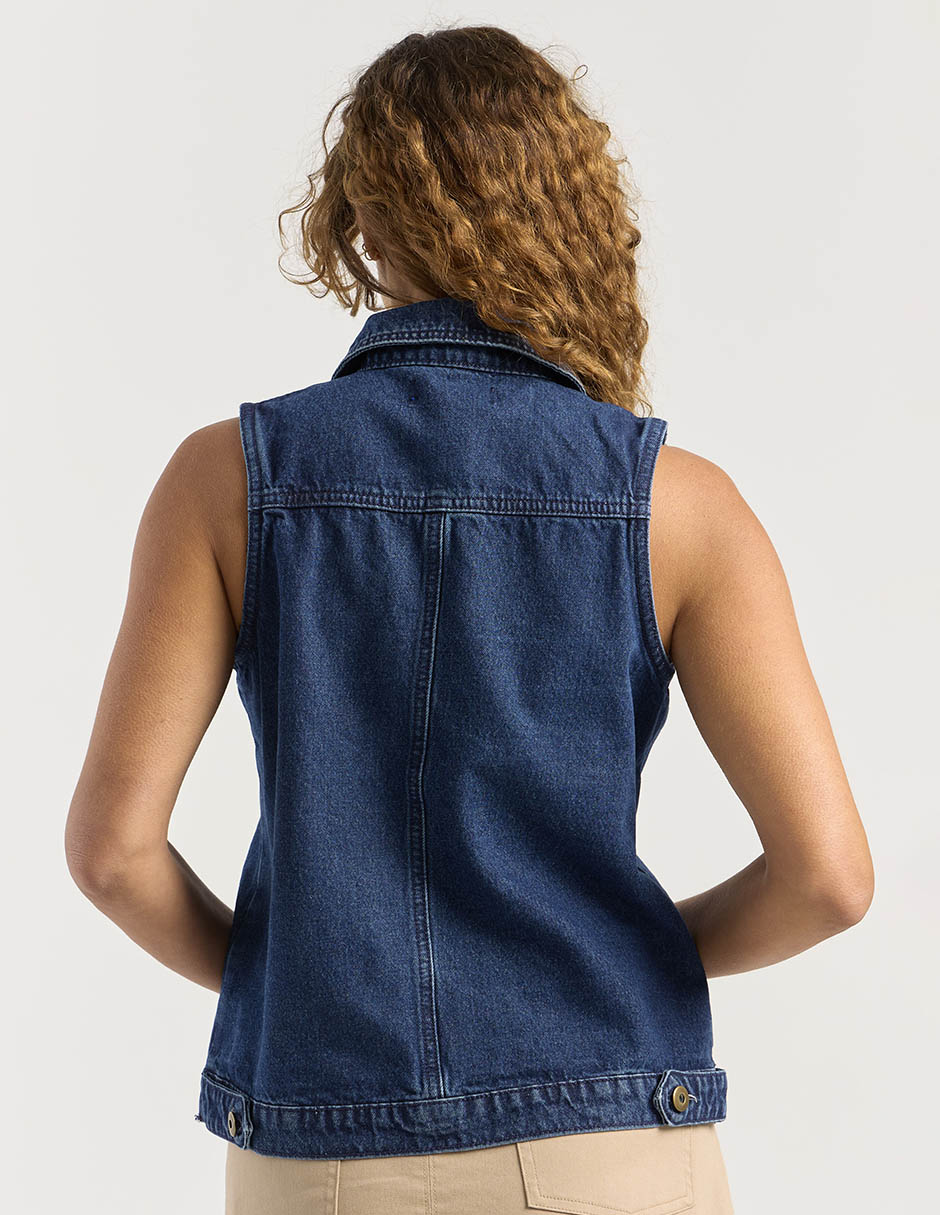 CHALECO WEEKE, G, ÍNDIGO DENIM OBSCURO