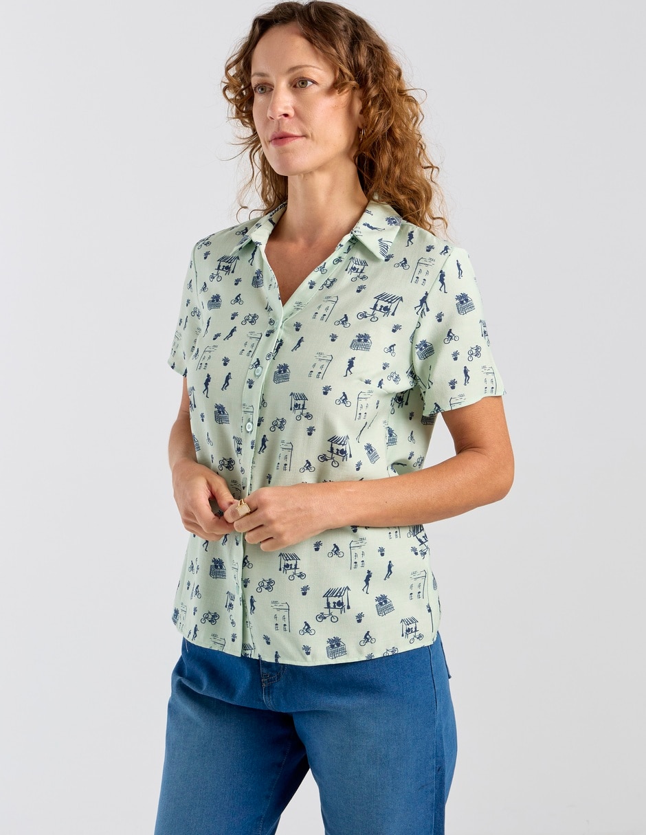 Blusa manga corta para mujer Blusa manga corta para mujer