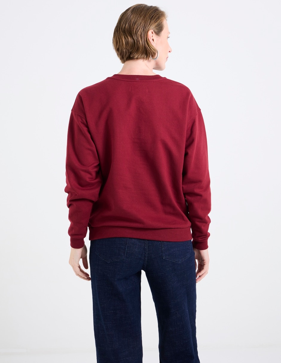 SUDADERA WKMN25424-10 WEEKEN, EG, VINO