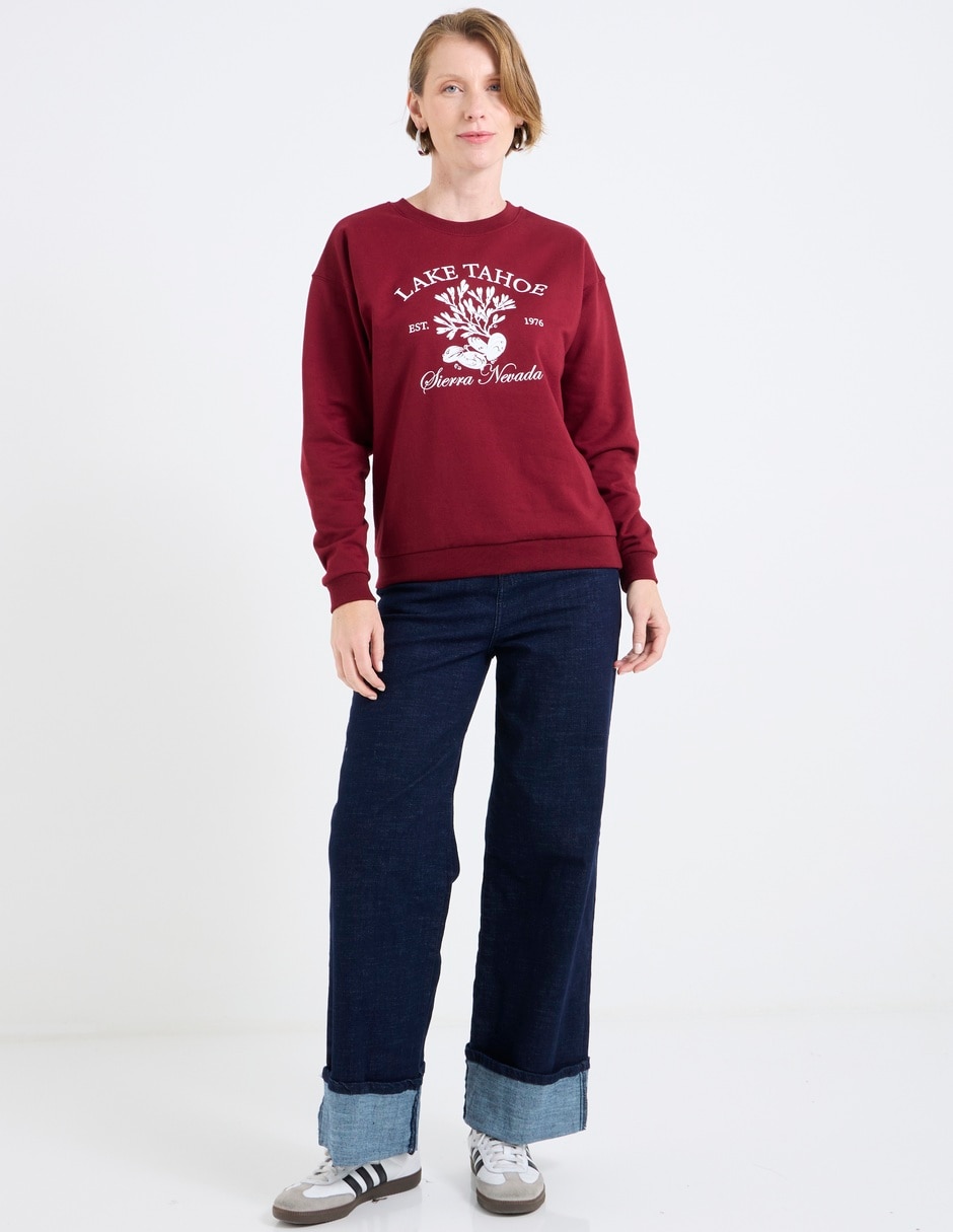 SUDADERA WKMN25424-10 WEEKEN, EG, VINO