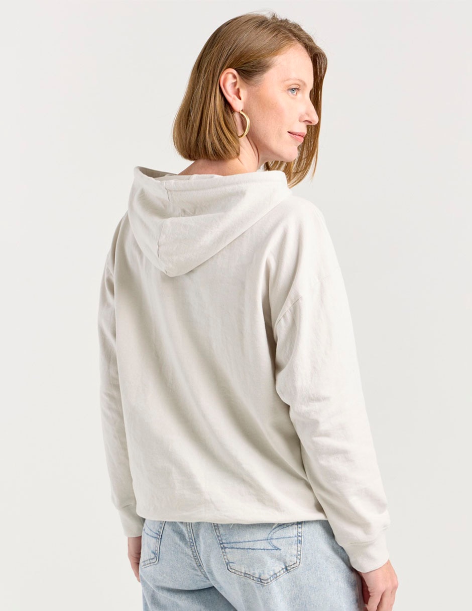 Sudadera con capucha y bolsa para mujer 2